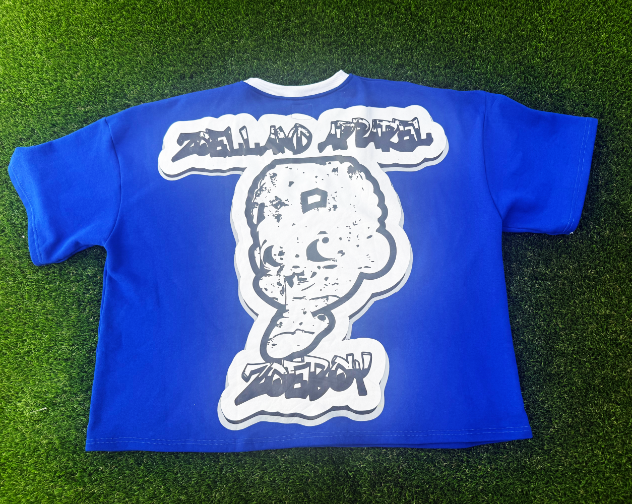 Zoelland Apparel Blue Cropped Tee