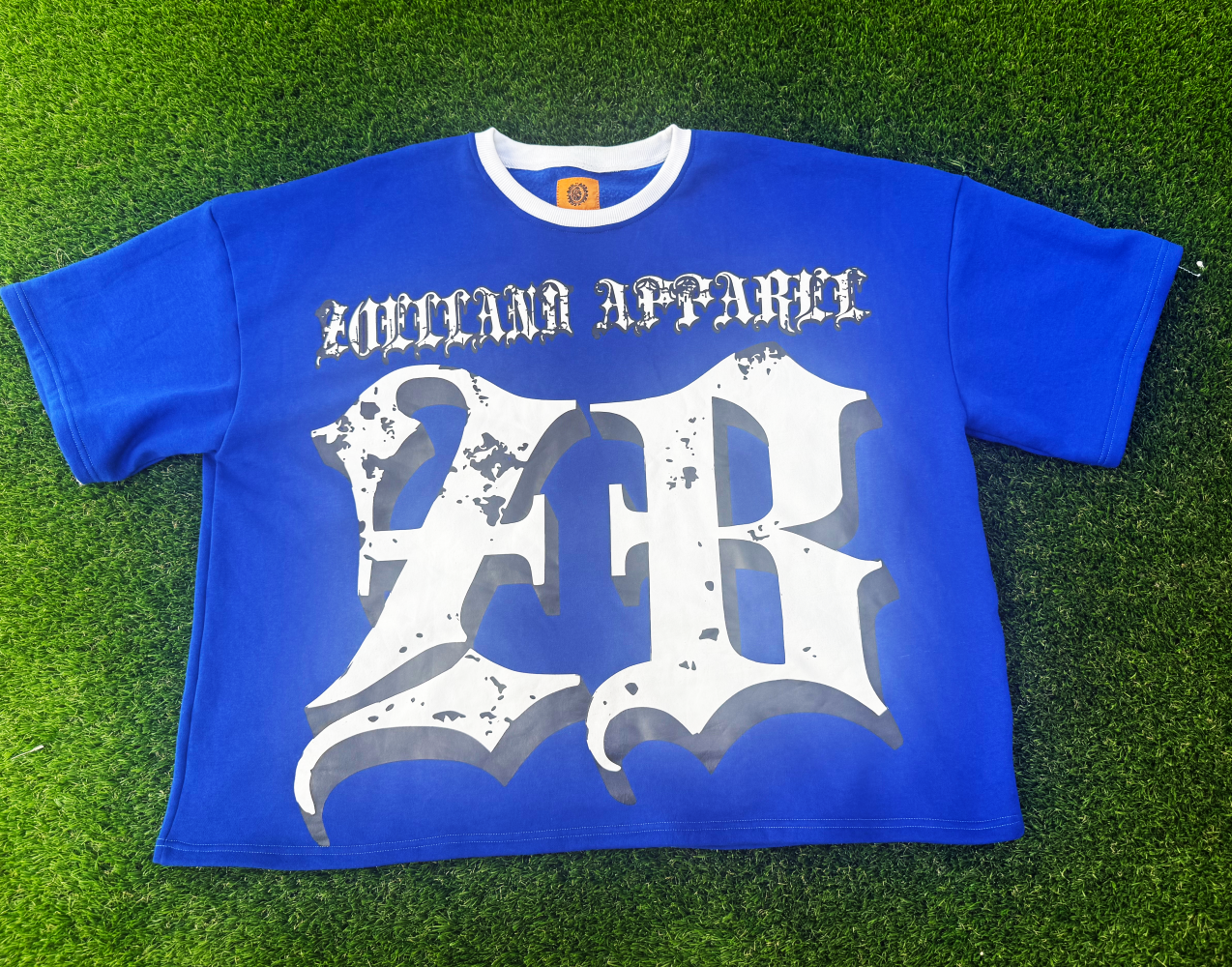 Zoelland Apparel Blue Cropped Tee