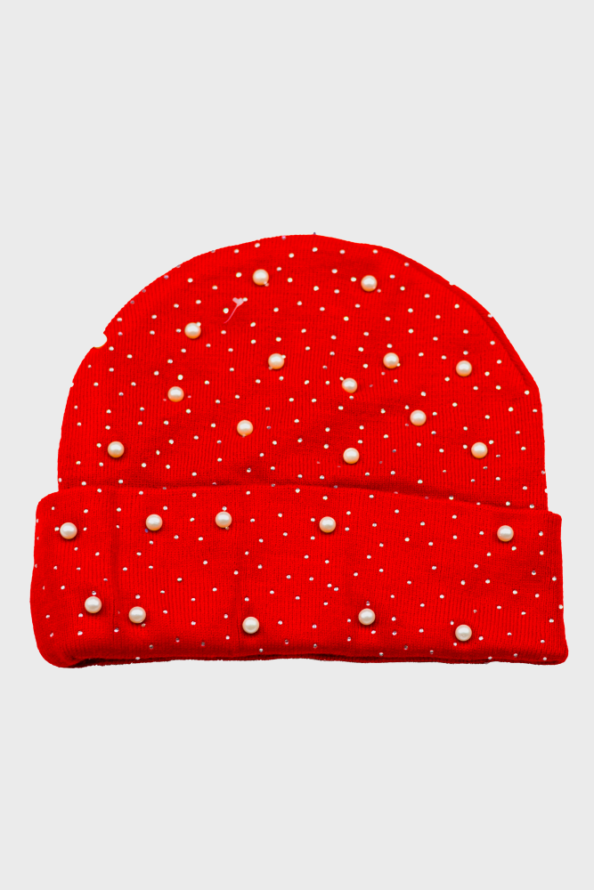 Zoelland Urban Luxe Pearl-Studded Beanie