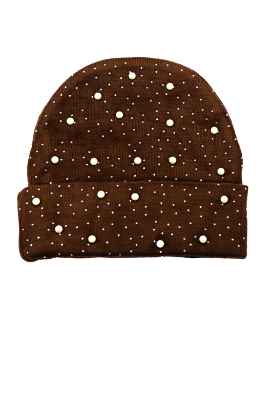 Zoelland  Urban Luxe Pearl-Studded Beanie