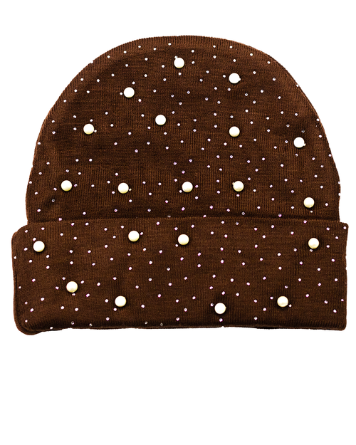 Pearl-Studded Beanie